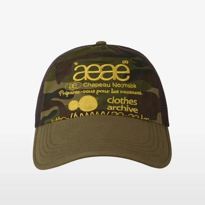 [BUNJANG] Aeae Camo Mesh Cap / aeae 웹 로고 카모 메쉬 캡 (단종)