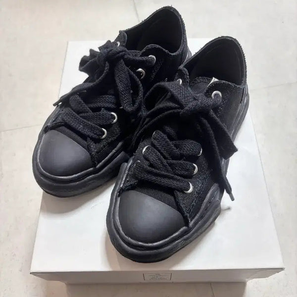 [BUNJANG] Mihara Yasuhiro Peterson Black Sneakers EU 38 / 미하라 야스히로 피터슨 블랙 EU 38 (240~245)