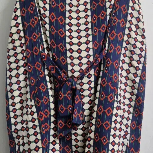[BUNJANG] Marc by Marc Jacobs Silk Midi Dress Geometric Pattern Belted / MARC BY MARC JACOBS 마크바이 마크제이콥스 실크원피스