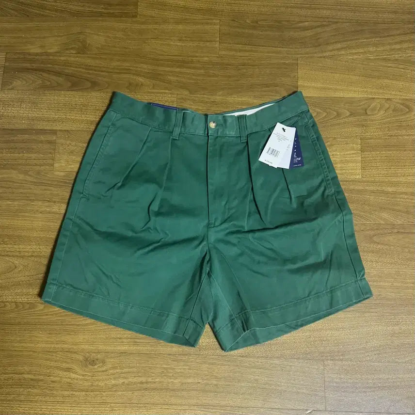 [BUNJANG] Polo Ralph Lauren Classic Fit Chino Shorts 16.5" Cali Green Waist 32 / 폴로 16.5cm 코맥 클래식핏 치노쇼트 캘리그린 허리32(87.5cm)