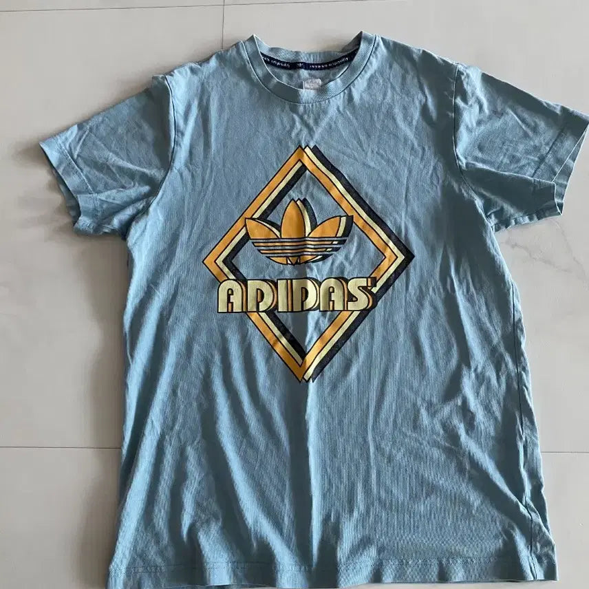 [BUNJANG] Adidas Cotton Slim Fit T-Shirt / 아디다스 면 반팔티 슬림디자인