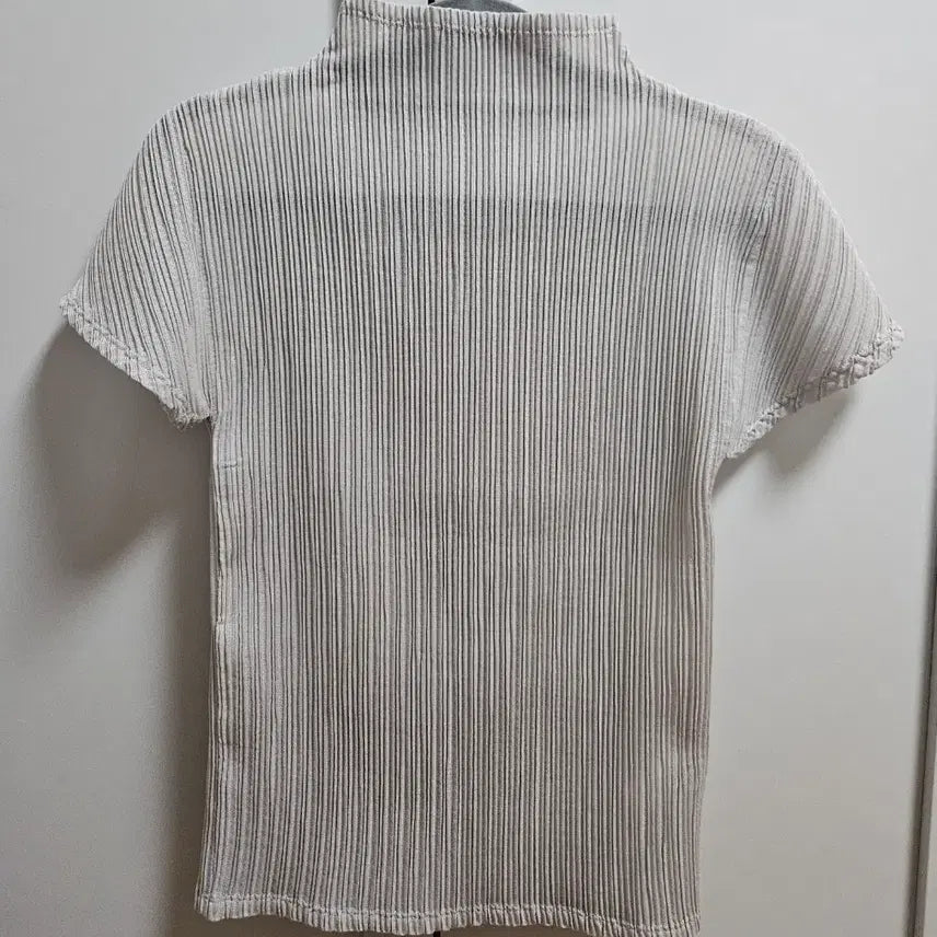 [BUNJANG] LE917 Grey Pleated Short Sleeve T-Shirt Size 36 / 르917 그레이 플리츠 반팔