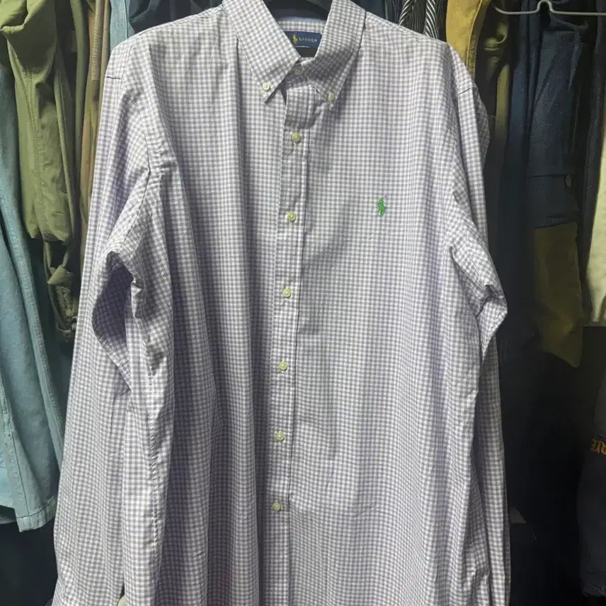 [BUNJANG] Polo Ralph Lauren Gingham Check Stretch Shirt XL / 폴로 랄프로렌 polo 깅업체크 스트래치 셔츠 XL 새제품