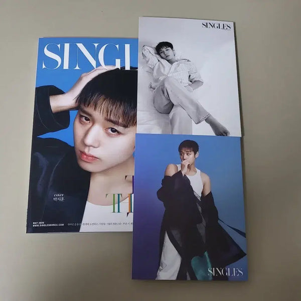 [BUNJANG] Park Jihoon Singles Japan Bundle Set with 2 Postcards / 박지훈 싱글즈 재팬+엽서 2장 일괄