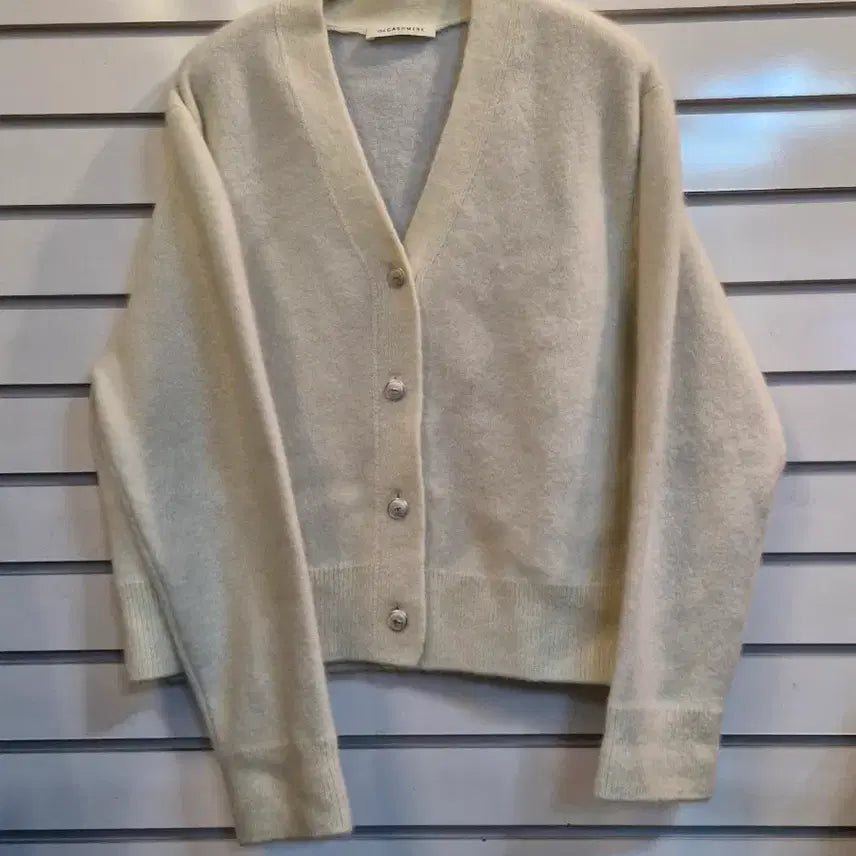 [BUNJANG] The Cashmere Wool Cashmere Cardigan Ivory / 더캐시미어 울 캐시미어 가디건 아이보리