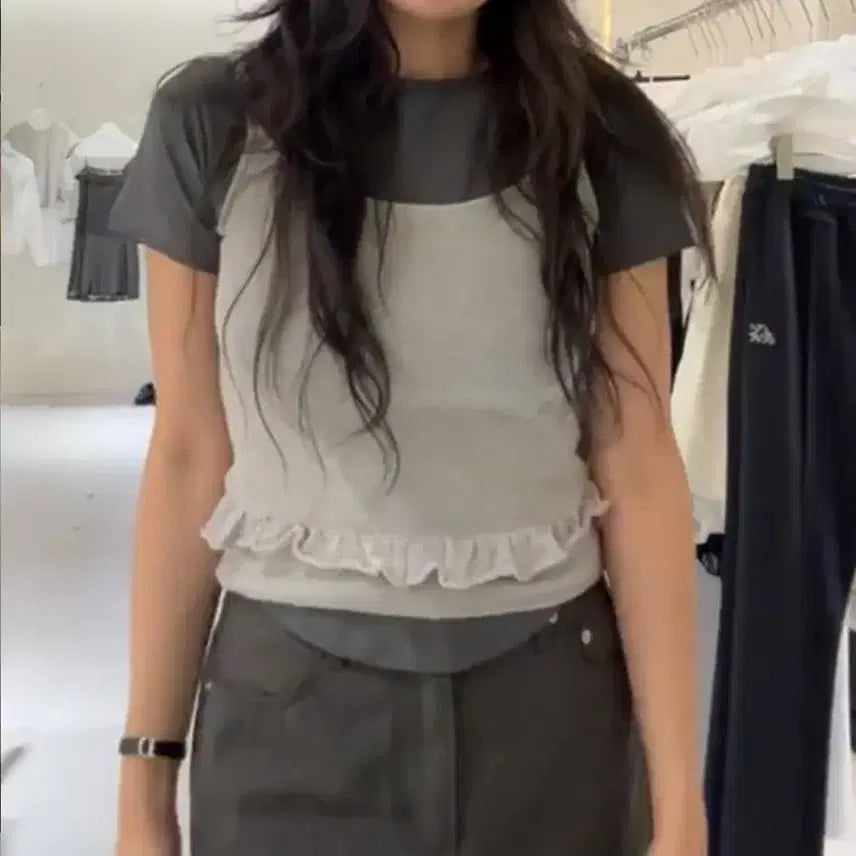 [BUNJANG] Deep Muse Arude Meaning Out Ruve Code Yume Baby Peppin Shop Dewil Knit Bustier + Short Sleeve Set / 마크들리 딥뮤즈 아루드 유인어스 미닝아웃 러브코드유메이비베이비피핀샵드윌