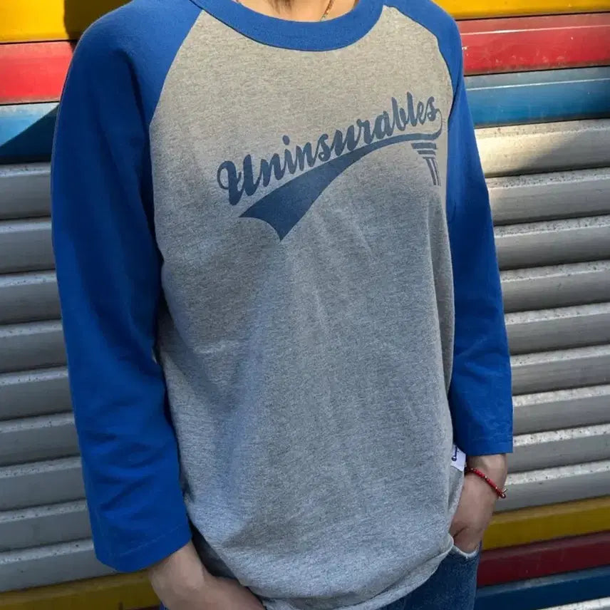 [BUNJANG] Champion Raglan 3/4 Sleeve T-Shirt / 챔피온 래글런 7부 티셔츠