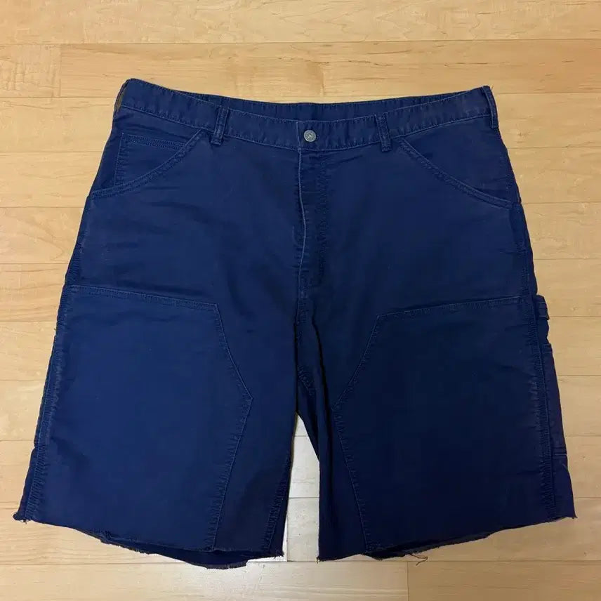 [BUNJANG] LaStatz Double Knee Shorts Blue Size 2 / 라스탯츠 더블니 쇼츠 블루 2사이즈