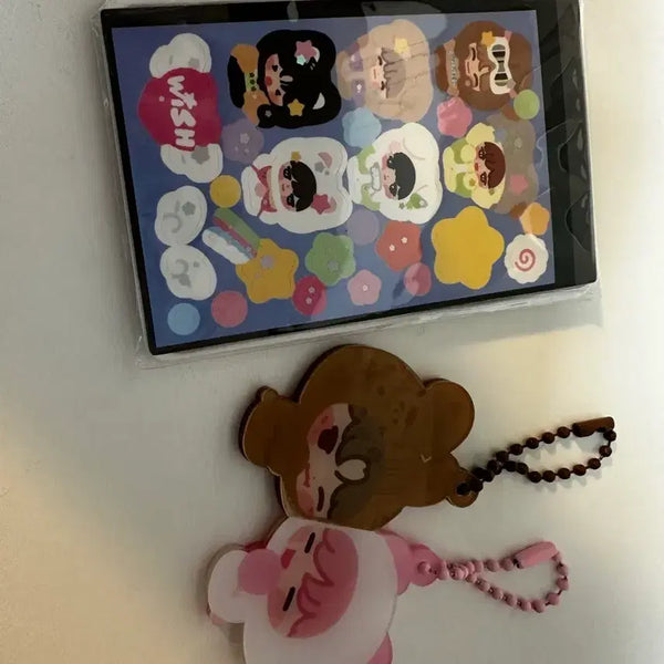 [BUNJANG] Seo-yeon & Sakuya Magnetic Acrylic Keyring / 시온이랑 사쿠야 딱붙 자석 키링 팔아요