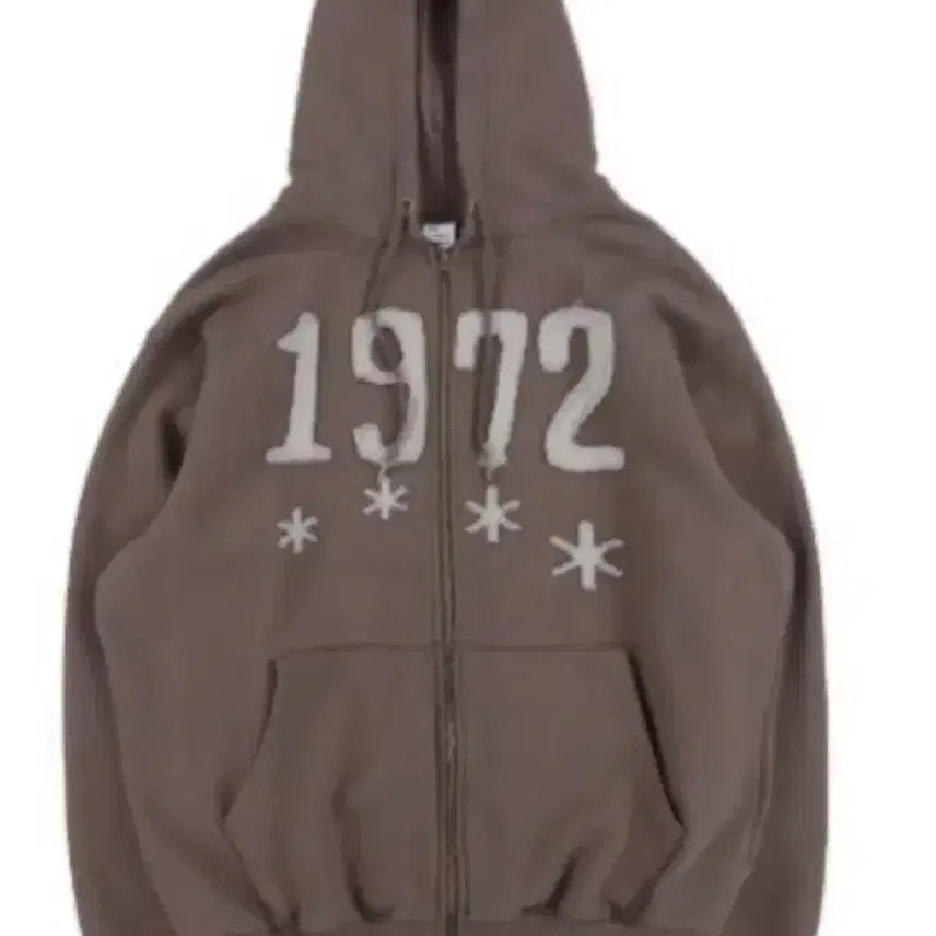 [BUNJANG] The Coldest Moment 1972 Brown Hoodie Zip-Up / 더콜디스트모먼트 1972 후드집업 브라운