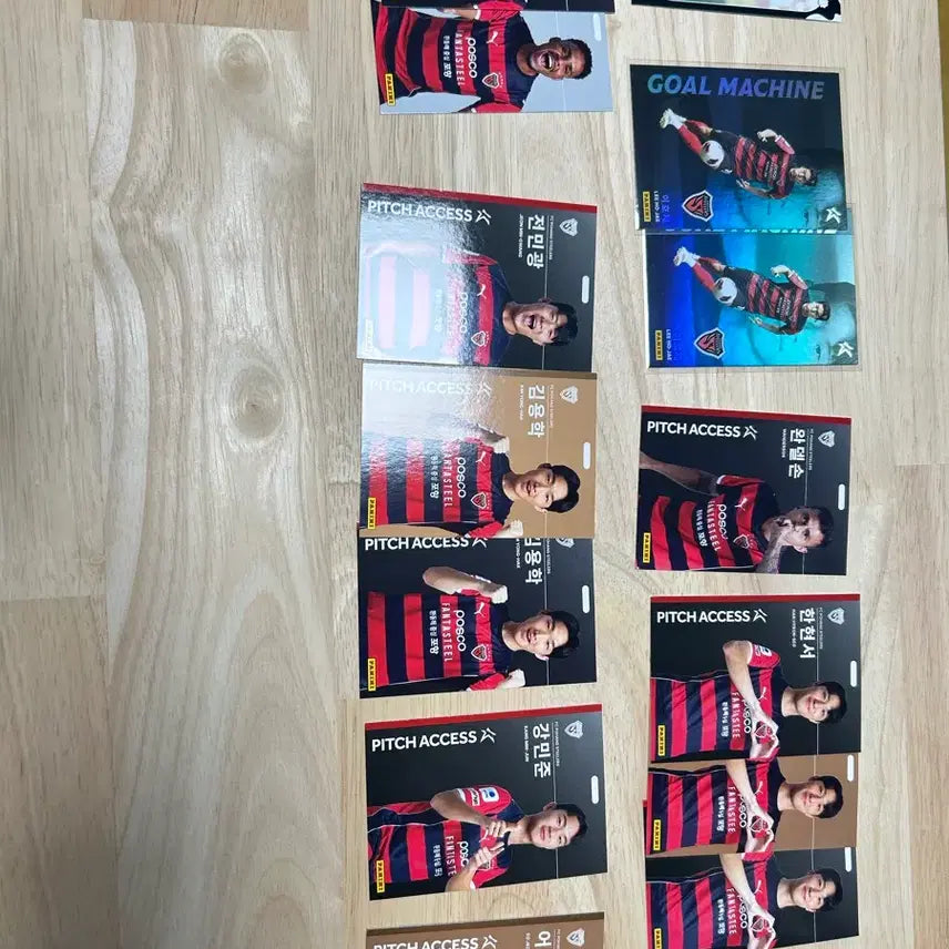 [BUNJANG] K League Pohang Panini Card Bundle Set (14 Cards) / K리그 포항 파니니 카드 일괄(14장)