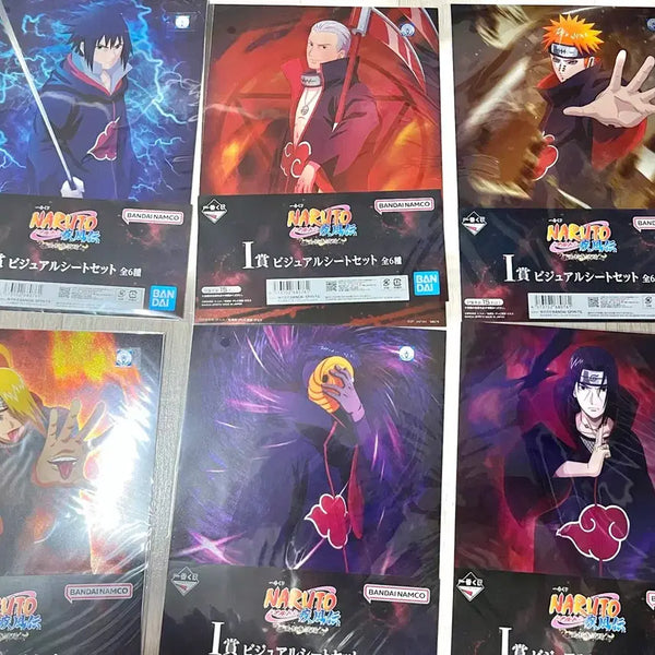 [BUNJANG] Naruto Ichiban Kuji Prize I Akatsuki Visual Sheet Poster Bundle Set / 나루토 제일복권 I상 아카츠키 포스터 비주얼 시트 일괄 판매