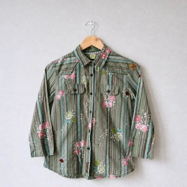 [BUNJANG] Thursday Island Floral Cotton Shirt Size 90 (55) / 써스데이아일랜드 플로럴 코튼 셔츠 90 사이즈 (55)