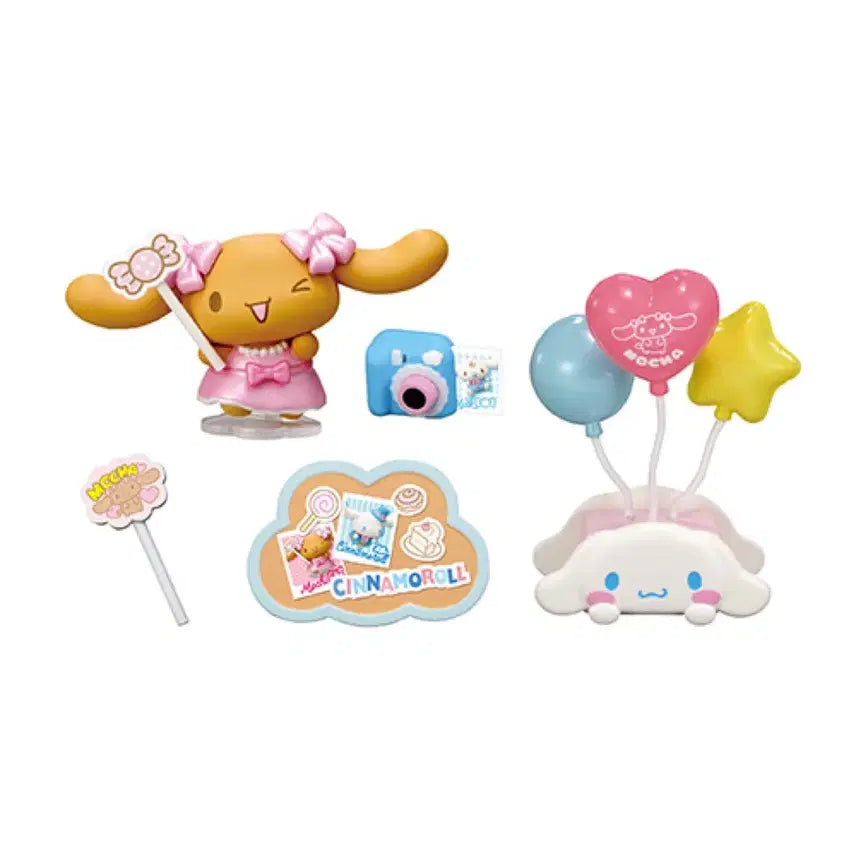 [BUNJANG] Cinnamoroll Sparkling Sky Blue Party Re-Ment Moka / 시나모롤 반짝반짝 하늘색 파티 리멘트 모카