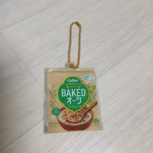 [BUNJANG] Garuvi Oatmeal Cereal Snack Food Miniature Keychain / 일본 가챠 가루비 오트밀 시리얼 과자 식품 미니어쳐 키링
