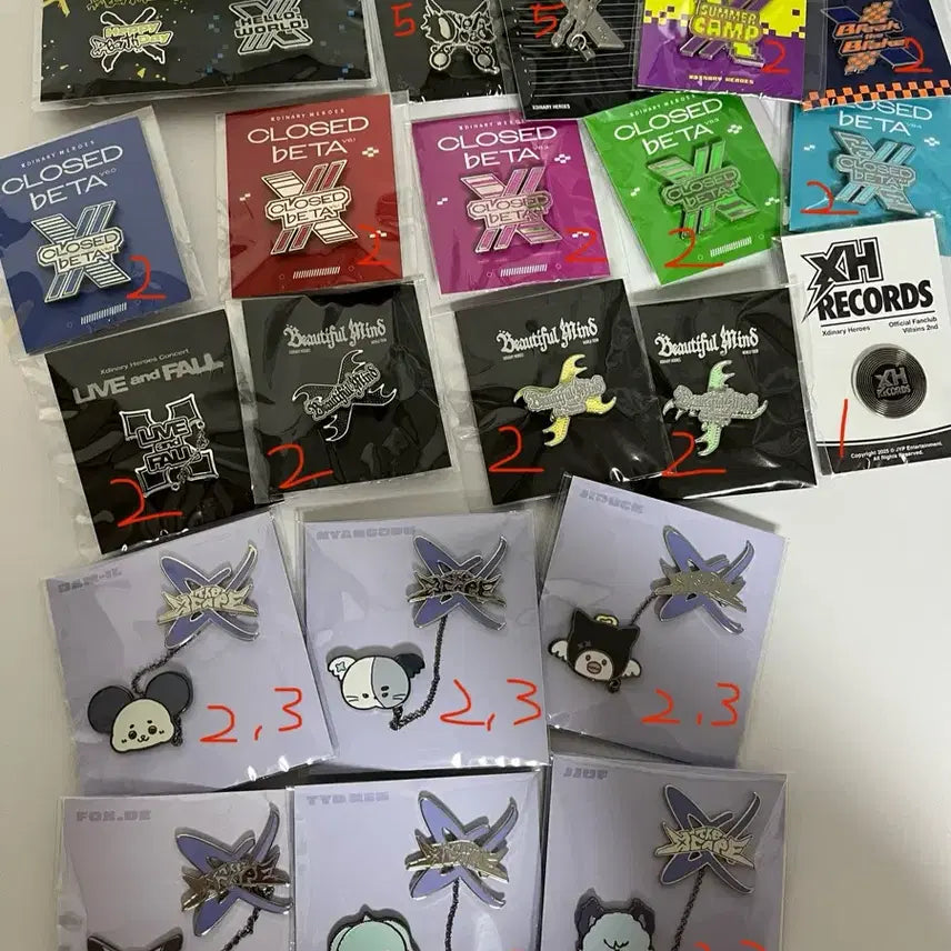 [BUNJANG] XDINARY HEROES Badge Bundle Set / 엑디즈 뱃지
