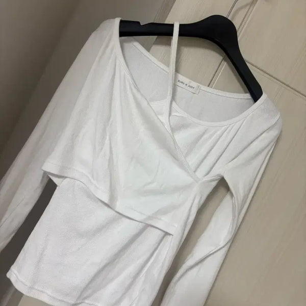 [BUNJANG] Off-Shoulder T-Shirt / 에이블리 오프숄더 티셔츠 교신가능