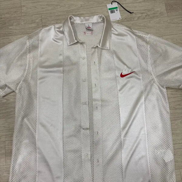 [BUNJANG] Supreme x Nike Mesh Short Sleeve Shirt White / 슈프림 x 나이키 메쉬 숏슬리브 셔츠 화이트