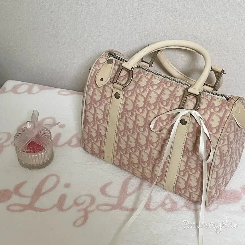 [BUNJANG] Dior Trotter Boston Bag Pink / 디올 트로터 보스턴백 핑크 로맨틱히메갸루 핀터레스트