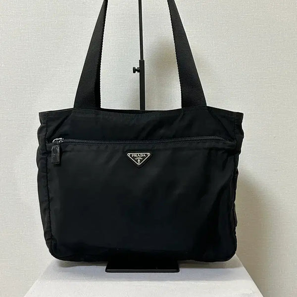 [BUNJANG] Prada Pocono Nylon Black Tote Shoulder Bag / 프라다 나일론 토트백 블랙 숄더백 보부상백 포코노