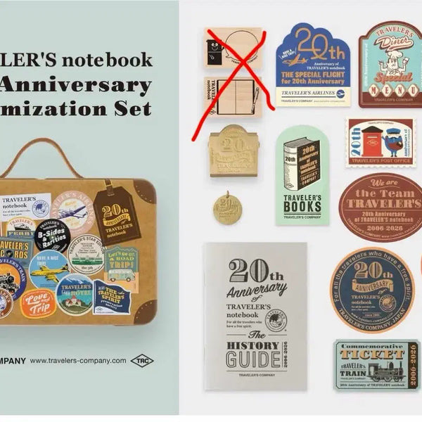 [BUNJANG] Traveler's Notebook 20th Anniversary Limited Customizing Set (Partial) / 트래블러스노트 20주년 한정 커스터마이징세트(일부제품)