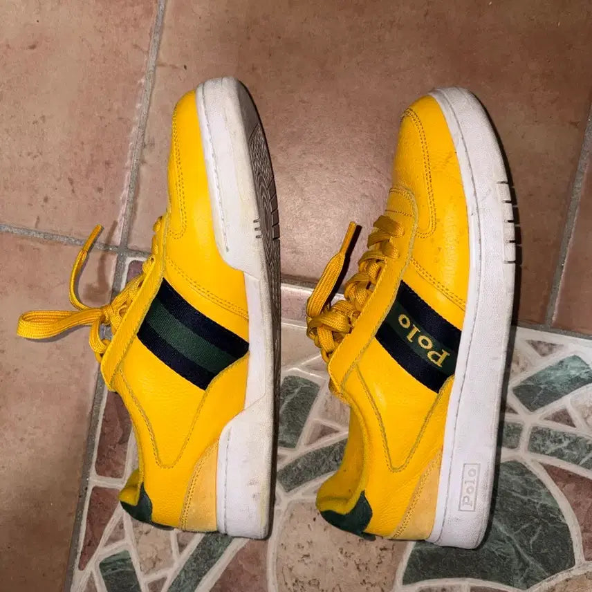 [BUNJANG] Polo Ralph Lauren Yellow Sneakers / 폴로 랄프로렌 옐로우 스니커즈