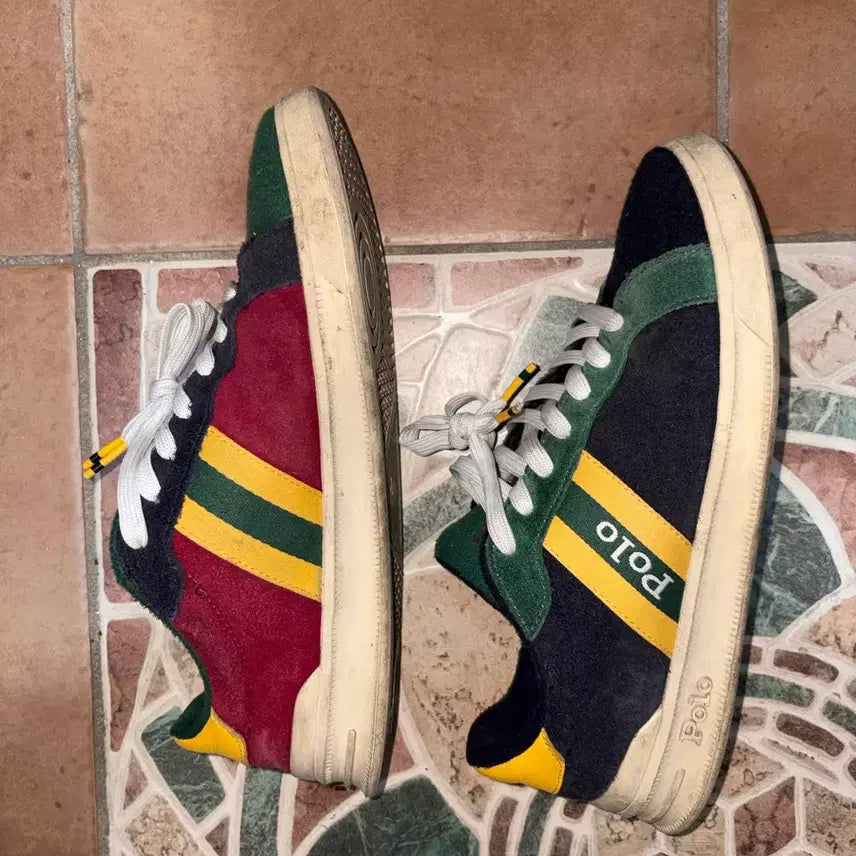 [BUNJANG] Polo Ralph Lauren Men's Burgundy Sneakers / 폴로 랄프로렌 스니커즈 남/버건디