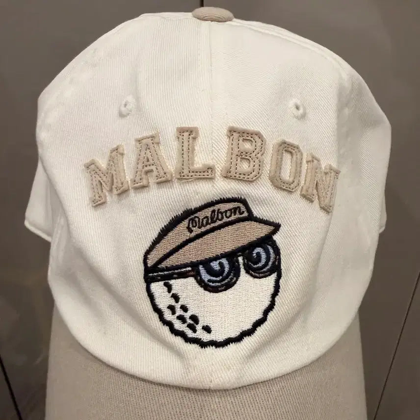 [BUNJANG] Malbon Golf Ivory Ball Cap / 말본 골프 볼캡 아이보리 정품