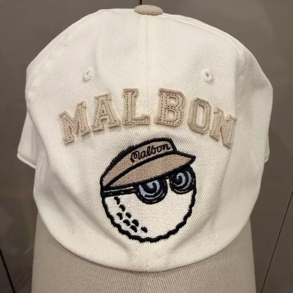 [BUNJANG] Malbon Golf Ivory Ball Cap / 말본 골프 볼캡 아이보리 정품