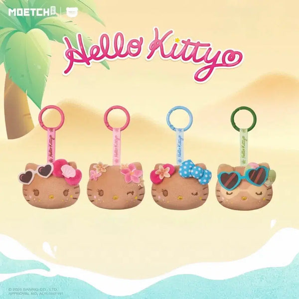 [BUNJANG] Sanrio Hello Kitty Overseas Edition Tanning Squishy Face Mascot Doll Keychain / (예약) 산리오 헬로키티 해외판 태닝 스퀴시 페이스 마스코트 인형 키링