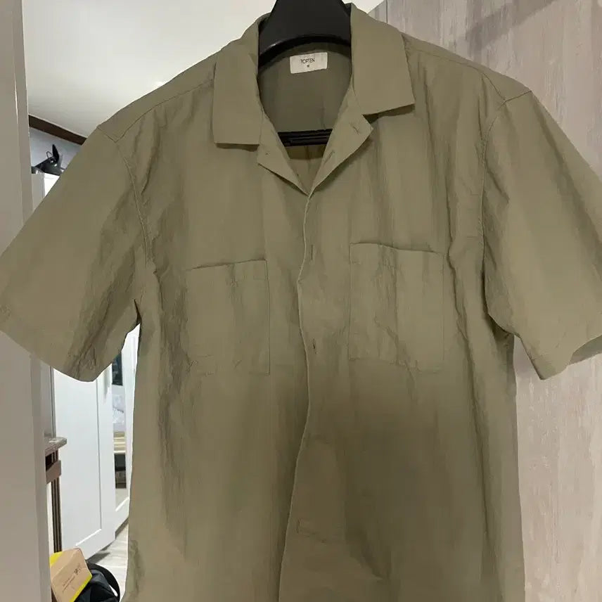 [BUNJANG] TOPTEN Nylon Oversized Short-Sleeve Shirt M / 탑텐 나일론 오버핏 반팔셔츠 M