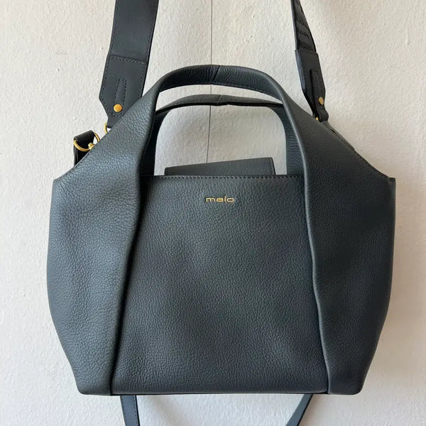 [BUNJANG] Malo Ash Grey Leather Tote Shoulder Crossbody Bag / 말로malo 애쉬그레이레더토트백숄더백크로스백
