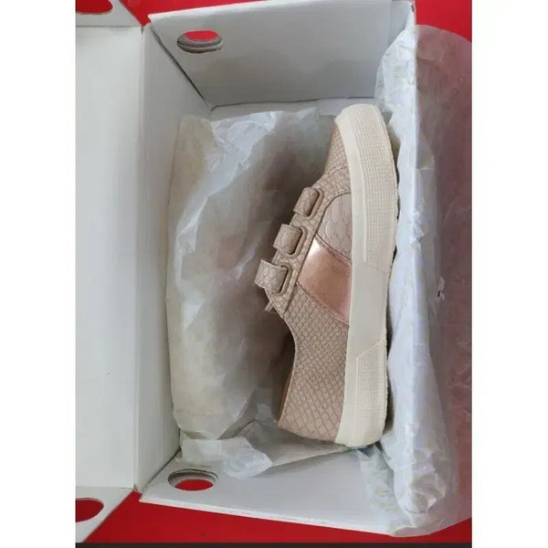 [BUNJANG] SUPERGA Women's Snake Print Rose Gold Point Sneakers / SUPERGA 여성 운동화