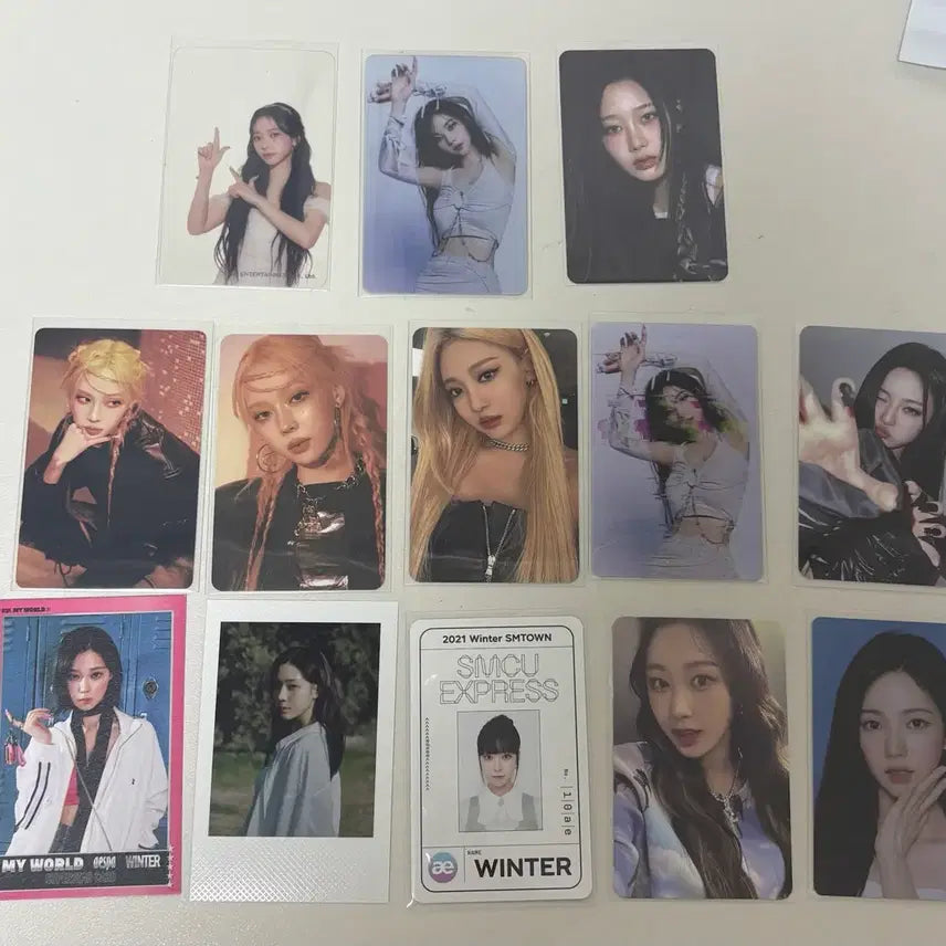 [BUNJANG] Aespa Karina Winter Giselle Ningning Lucky Draw Bundle Set Photocard / 에스파 포카 일괄 양도 카리나윈터지젤닝닝 미공포