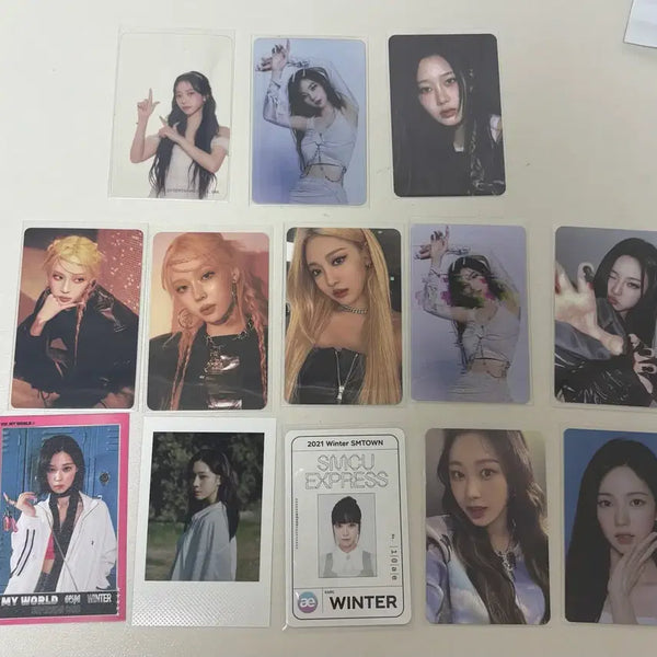 [BUNJANG] Aespa Karina Winter Giselle Ningning Lucky Draw Bundle Set Photocard / 에스파 포카 일괄 양도 카리나윈터지젤닝닝 미공포