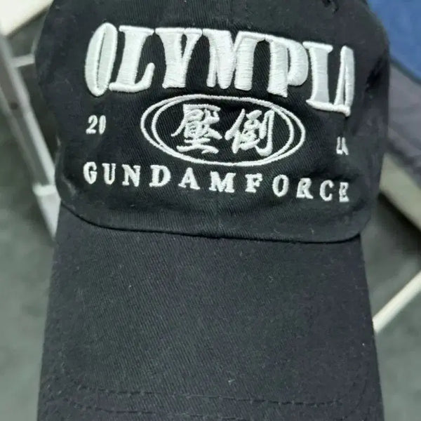 [BUNJANG] Olympia Gundamforce Logo Ball Cap / 블랙 캡 모자 OLYMPIA GUNDAMFORCE 압도 모자 볼캡