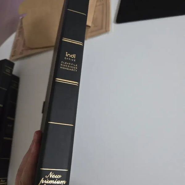 [BUNJANG] Indi Gatti Leather Binder Black / 인디 가띠 가죽 바인더 블랙 팝니다.
