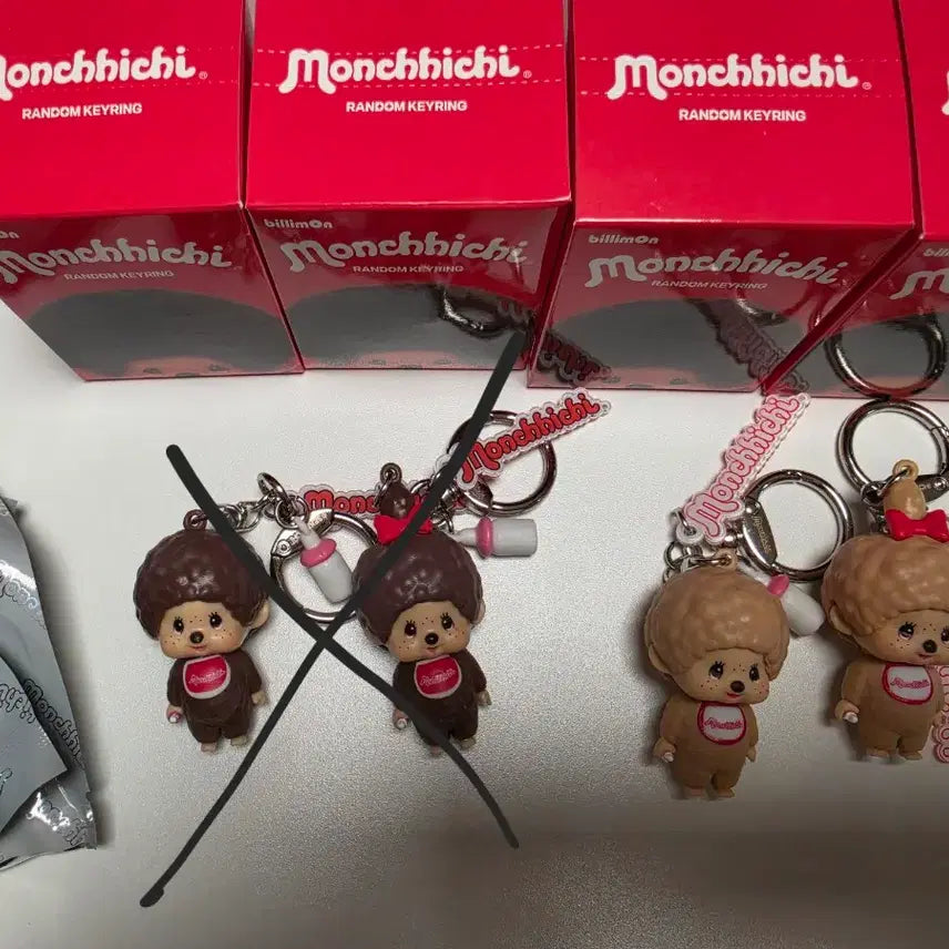 [BUNJANG] Monchhichi Figure Keychain Set / (정품)몬치치 피규어 키링-세트판매금액