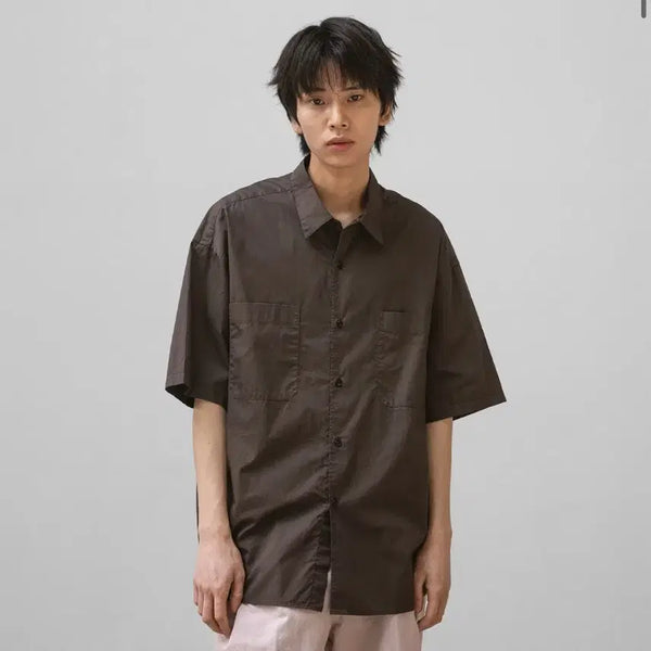 [BUNJANG] Another Office Writer Shirt Brown Size 1 / 어나더오피스 라이터셔츠 브라운 1사이즈