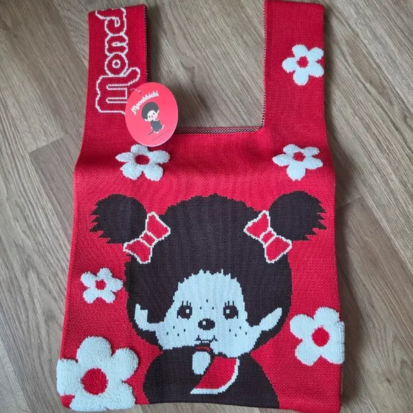 [BUNJANG] Monchhichi Knit Bag / 몬치치 니트백