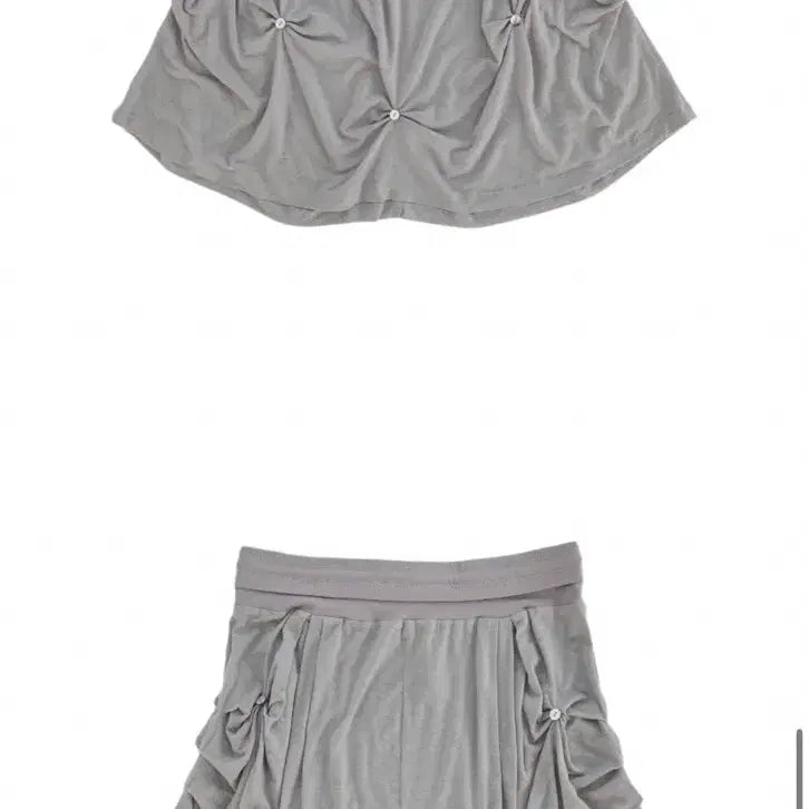 [BUNJANG] Sankofa Puella Grey Midi Skirt / sankofapuuella 산코파퓨엘라 스커트 그레이