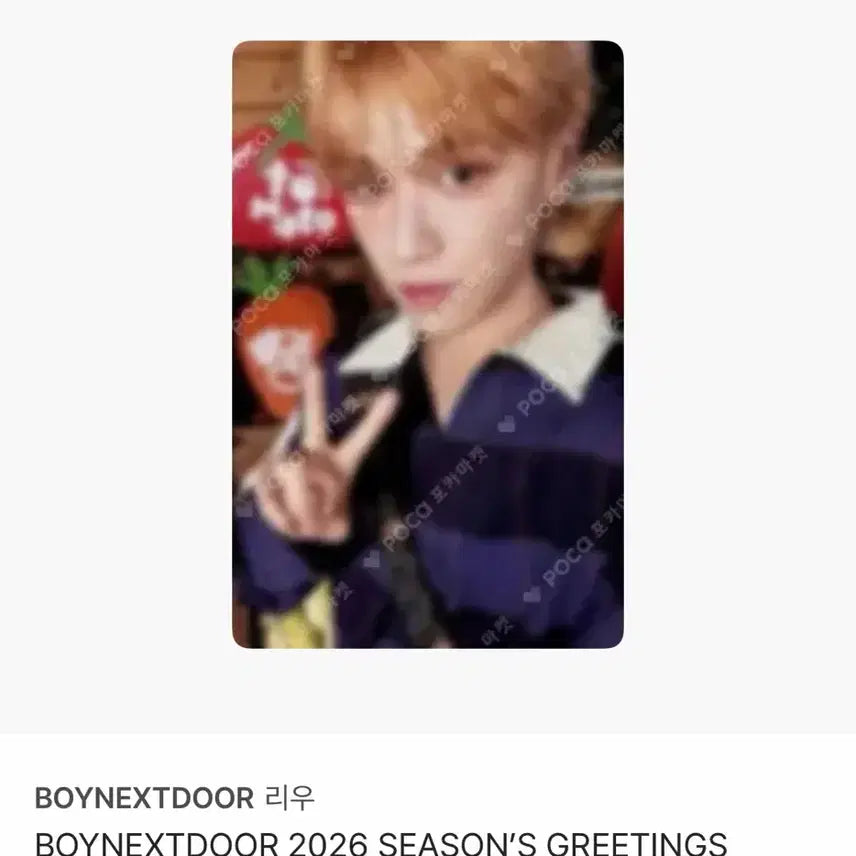 [BUNJANG] BOYNEXTDOOR Riwoo Photocard / 보이넥스트도어 리우 포토카드 양도