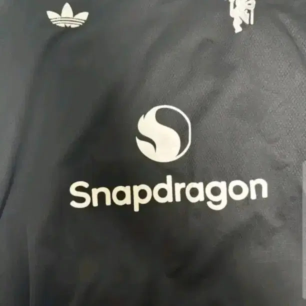 [BUNJANG] Adidas Manchester United Snapdragon Short Sleeve Jersey / 아디다스 맨유 스냅드래곤 검정 유니폼
