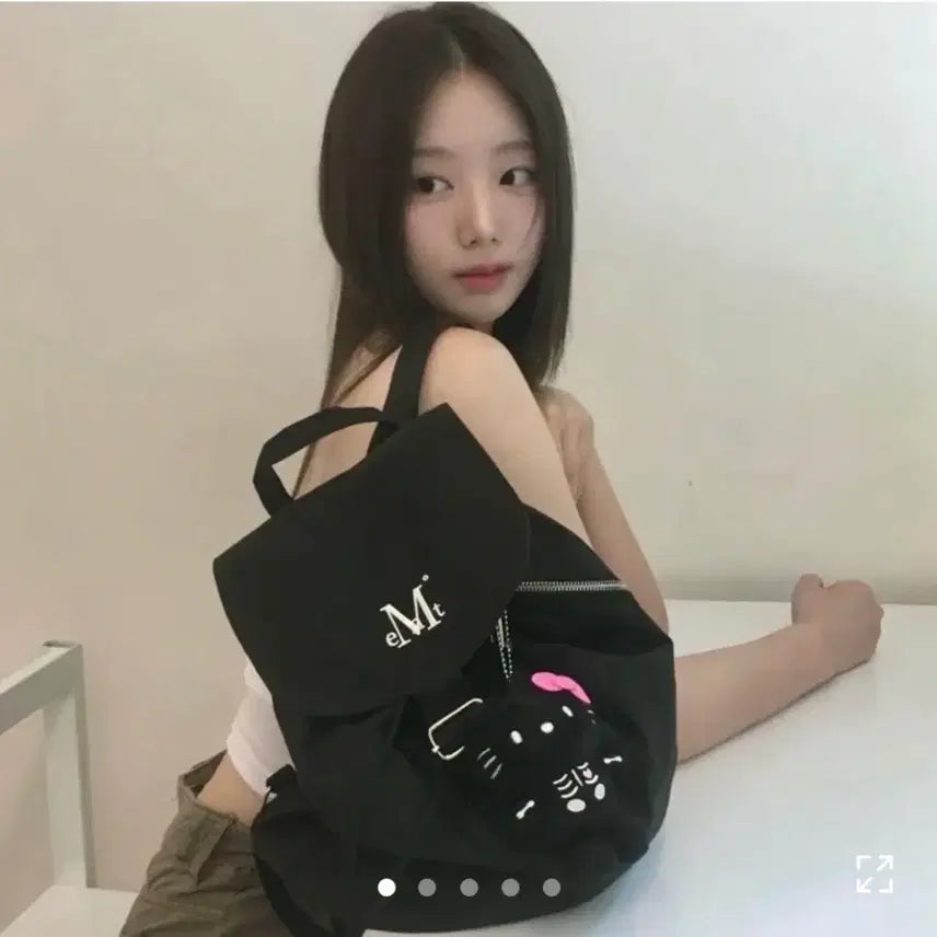 [BUNJANG] Musent Mute Mini Backpack Black / 무센트 뮤트 미니 백팩 블랙