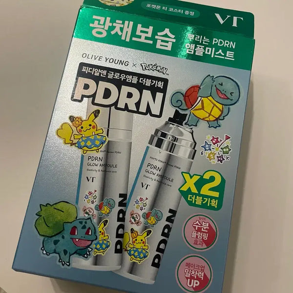 [BUNJANG] VT PDRN Glow Ampoule Mist Pokemon Edition Double Set / 브이티 피디알엔 글로우 앰플미스트 더블 기획 포켓몬 에디션