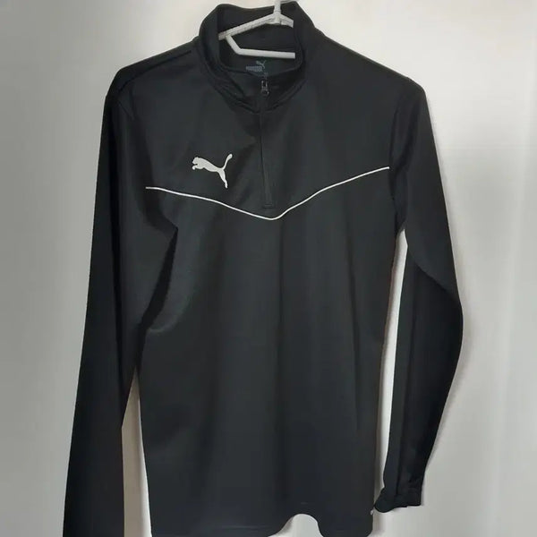 [BUNJANG] Puma 1/4 Zip Sweatshirt Black / 푸마 1/4 집업 맨투맨 블랙