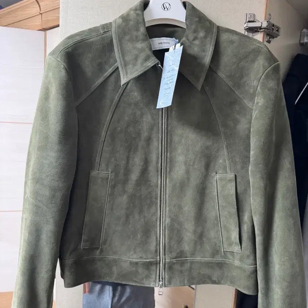 [BUNJANG] Waviness Surji Cropped Green Top / 웨이비니스 써지 크롭 그린
