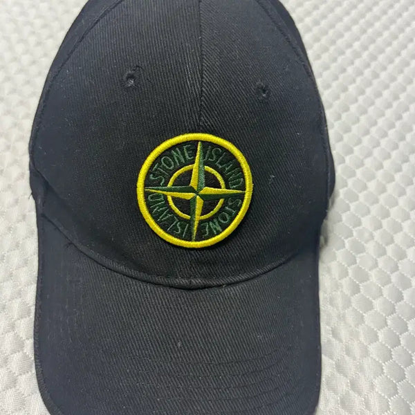 [BUNJANG] Stone Island XL Black Embroidered Logo Old Model Cap / XL) 스톤 아일랜드 볼캡 블랙 자수 로고 구형