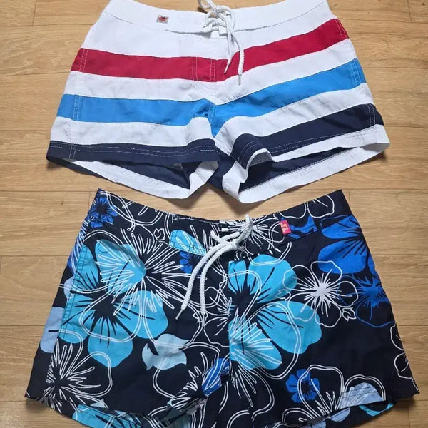 [BUNJANG] Women's Beach Shorts Bundle (2 Items) / M.  95ㅡ100 비치.반바지 2개 일괄 수영복.  여자. 상태좋아요