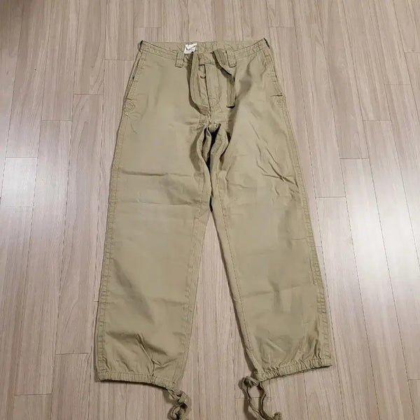 [BUNJANG] Polo Ralph Lauren Military String Chino Jogger Pants Beige Size 33 / 폴로 랄프로렌 밀리터리 스트링 팬츠 조거 치노 바지 베이지 33